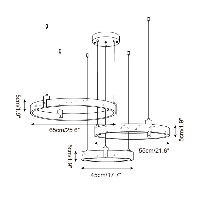 Eclora Travertine Chandelier — product view 15