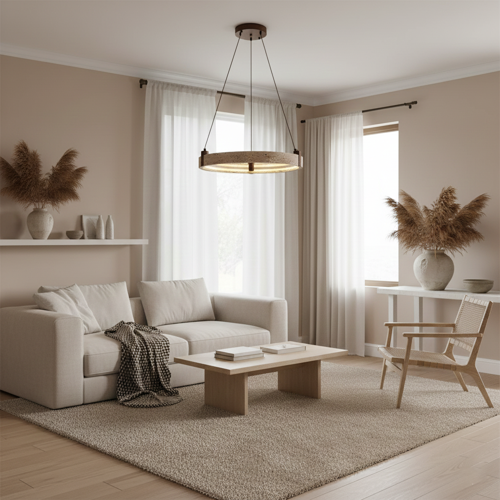 Eclora Travertine Chandelier — product view 16