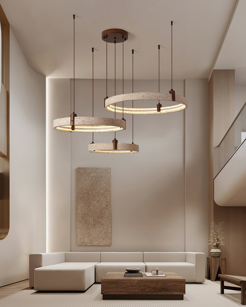Eclora Travertine Chandelier — product view 24