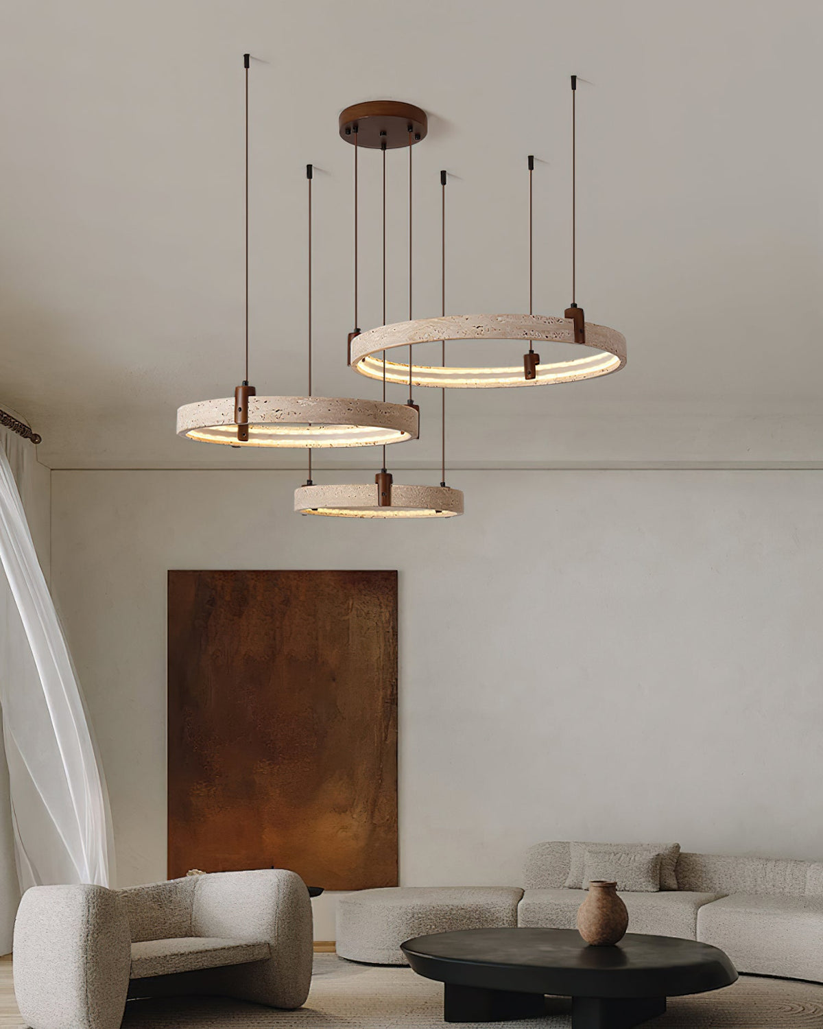 Eclora Travertine Chandelier — product view 32