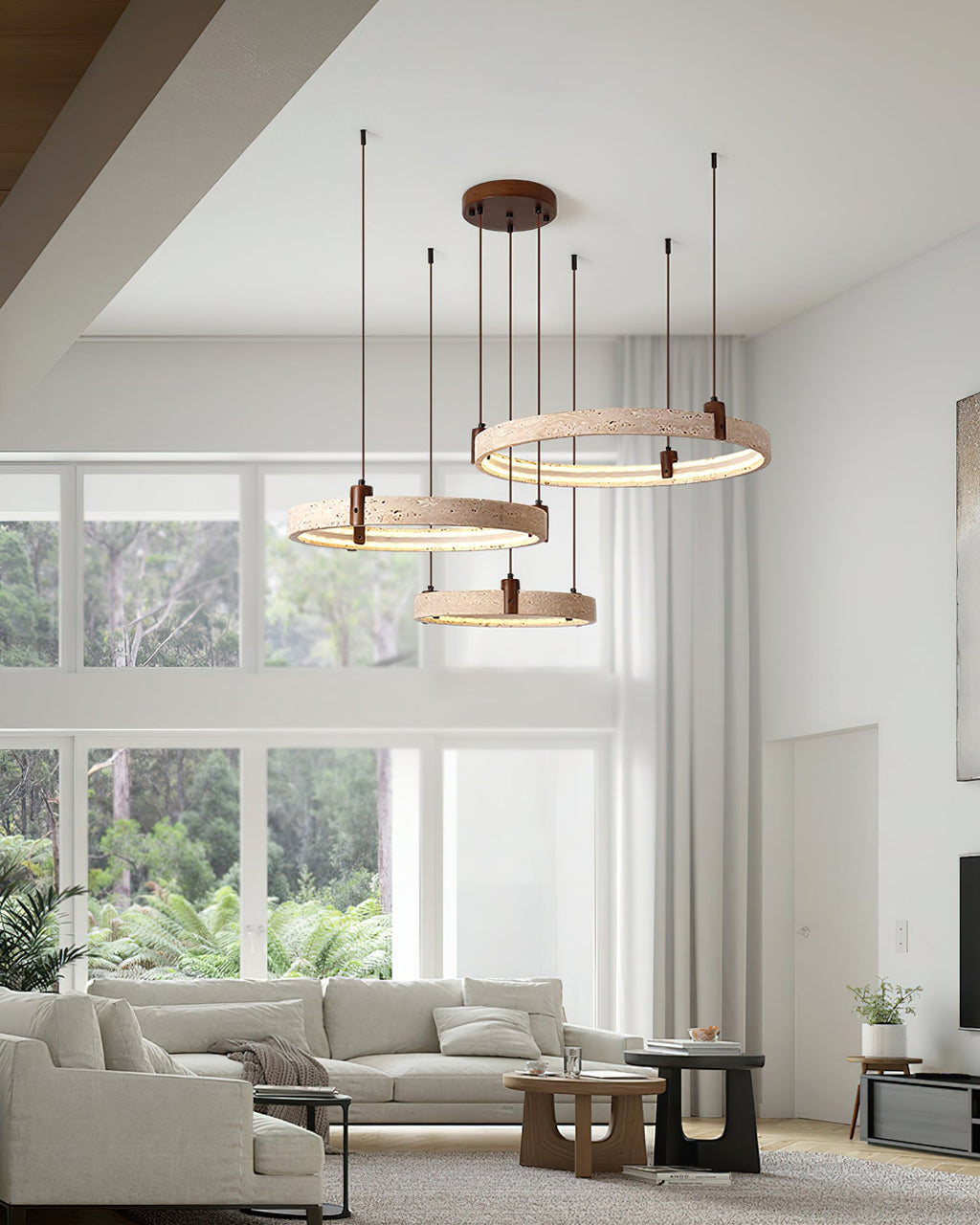 Eclora Travertine Chandelier — product view 33
