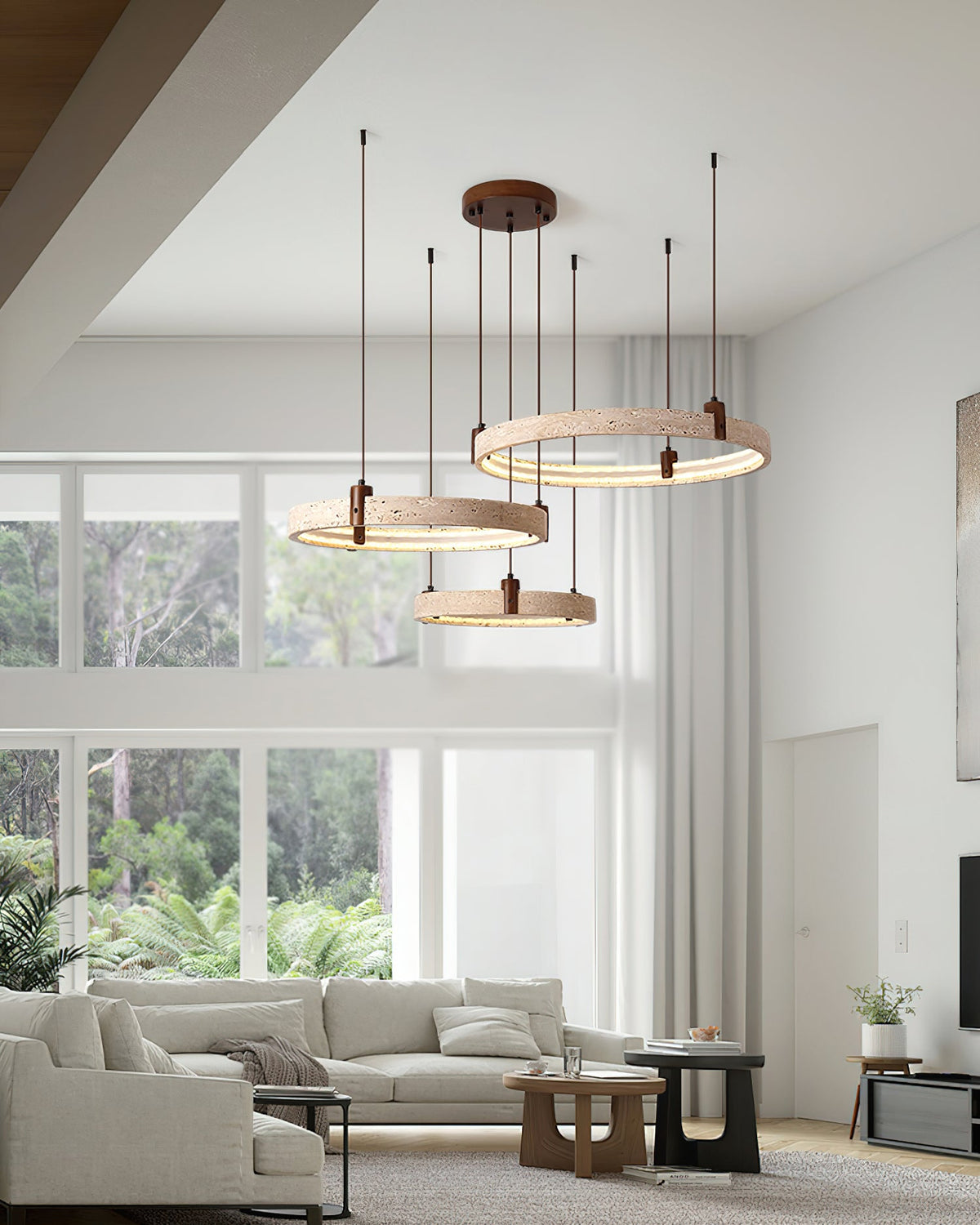 Eclora Travertine Chandelier — product view 33