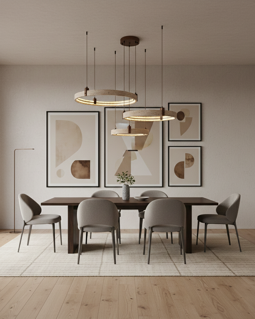 Eclora Travertine Chandelier — product view 40