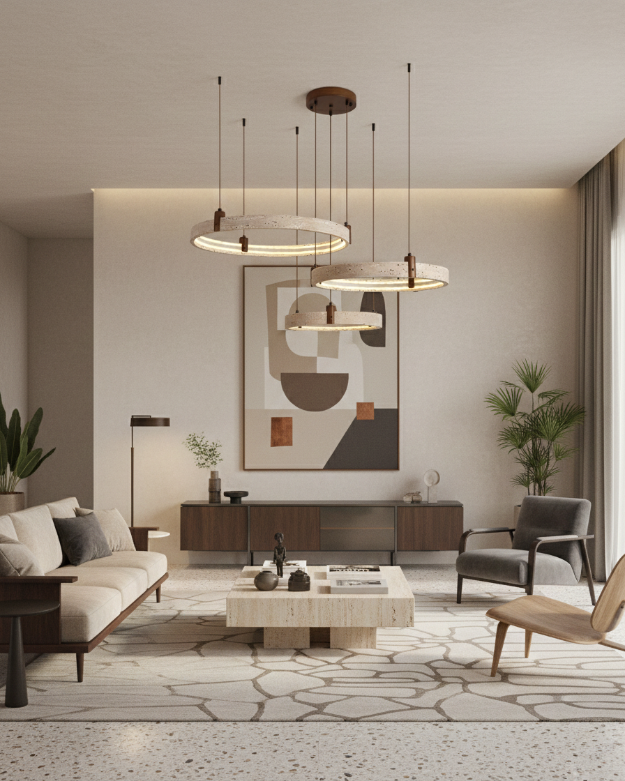 Eclora Travertine Chandelier — product view 42
