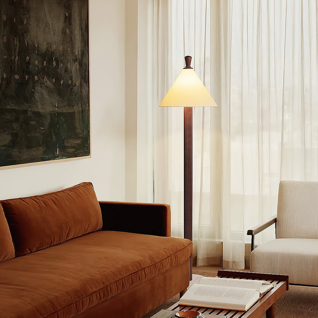 Takumi Travertine Floor Lamp — product view 3