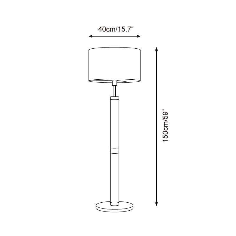 Castoro Travertine Floor Lamp — product view 5