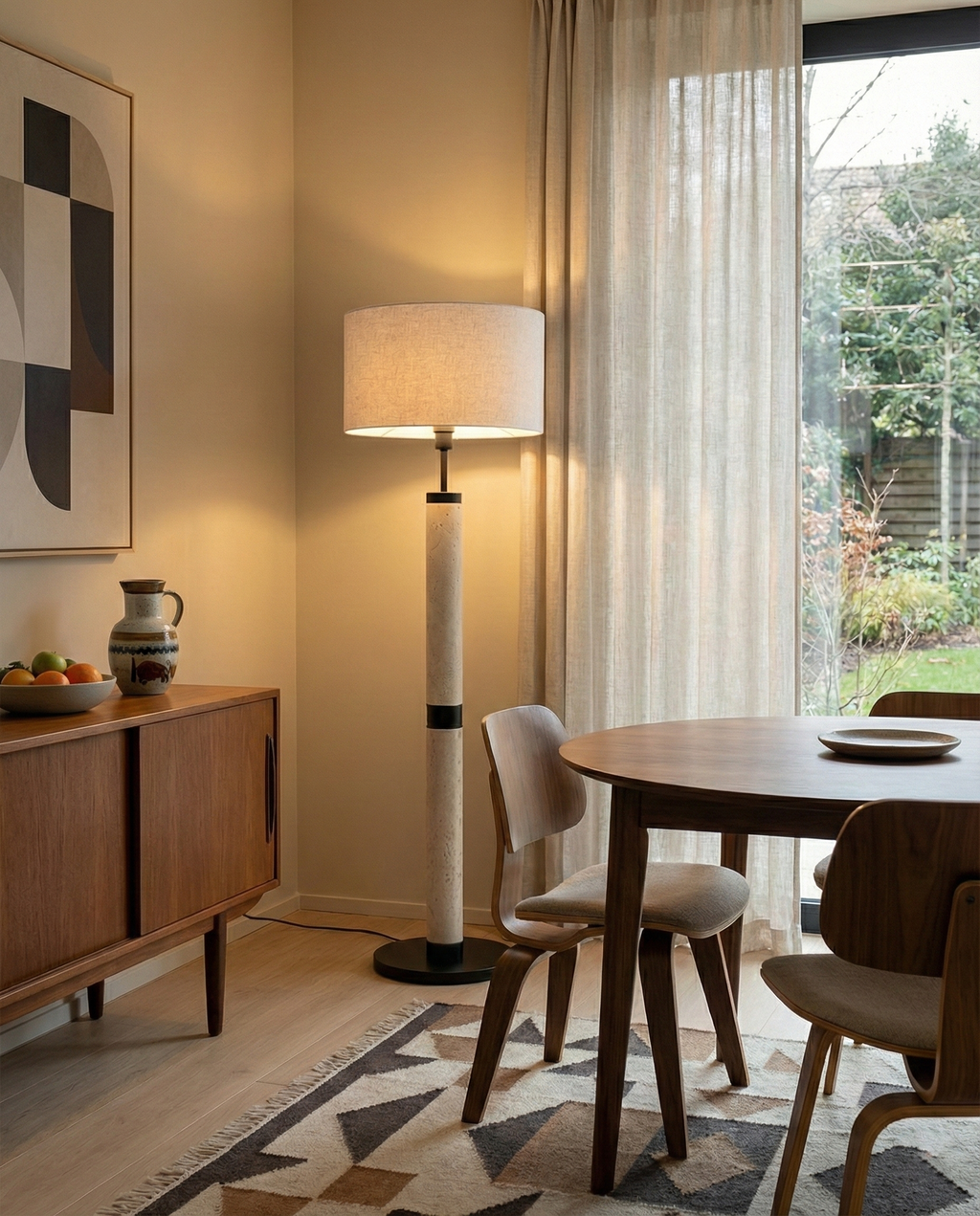 Castoro Travertine Floor Lamp — product view 9