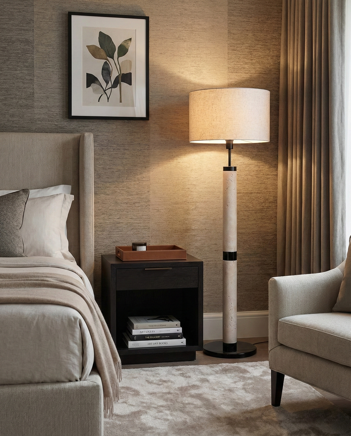 Castoro Travertine Floor Lamp — product view 10