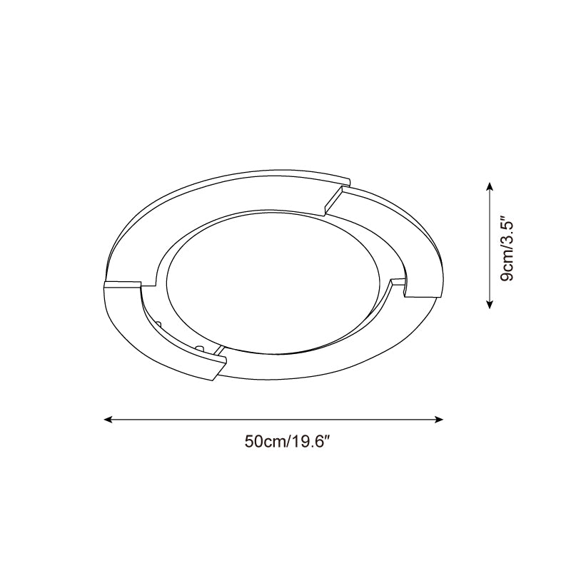 Eclora Travertine Ceiling Lamp — product view 5
