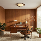 Eclora Travertine Ceiling Lamp — product view 9