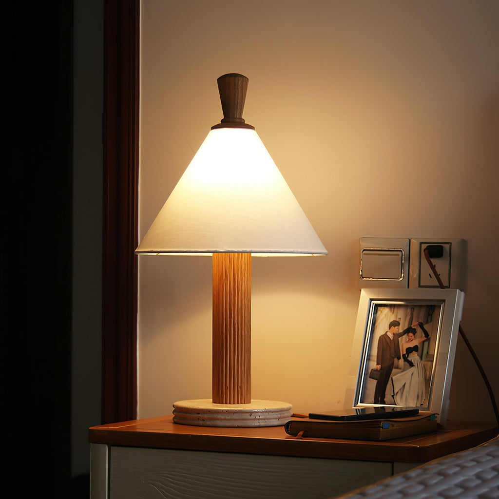 Takumi Travertine Table Lamp — product view 2