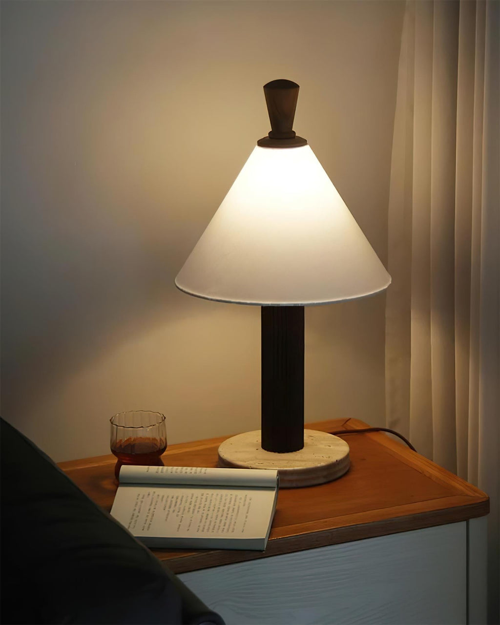 Takumi Travertine Table Lamp — product view 6