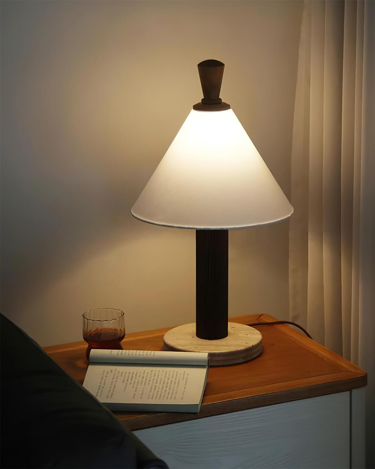 Takumi Travertine Table Lamp — product view 6