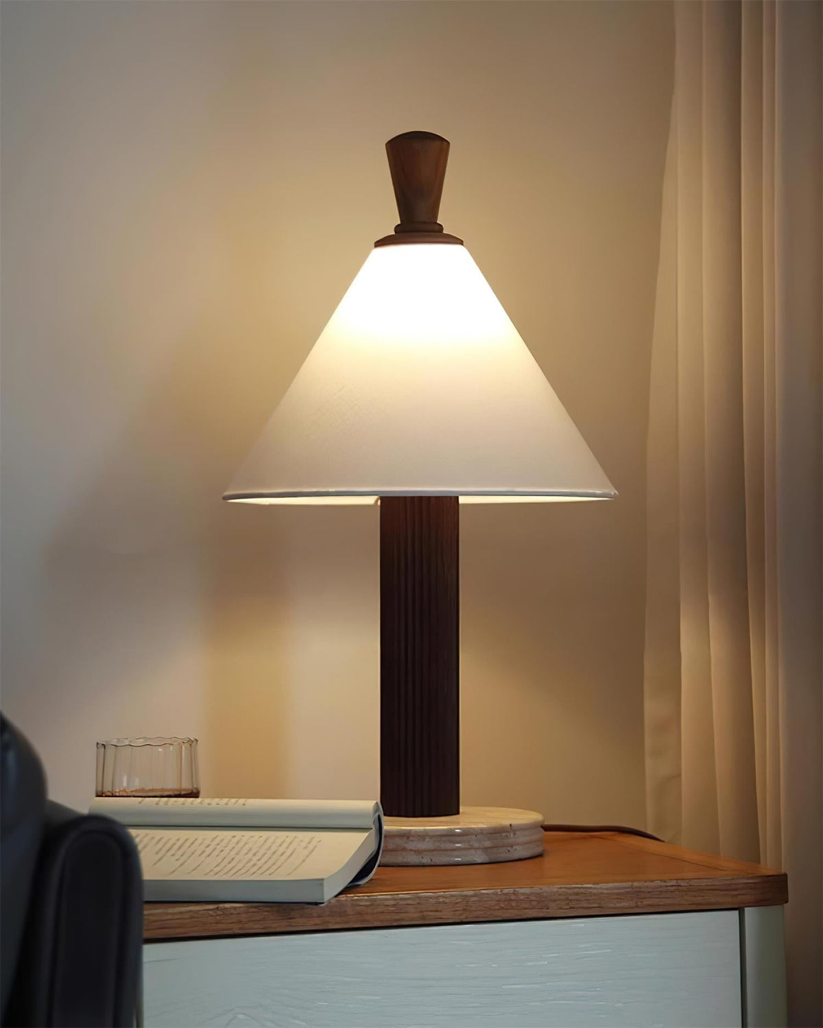 Takumi Travertine Table Lamp — product view 7
