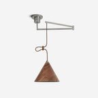 Conira Swing Arm Wood Pendant Lamp — product view 1