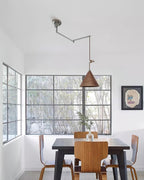 Conira Swing Arm Wood Pendant Lamp — product view 4