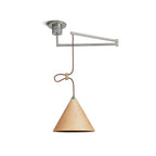 Conira Swing Arm Wood Pendant Lamp — product view 9