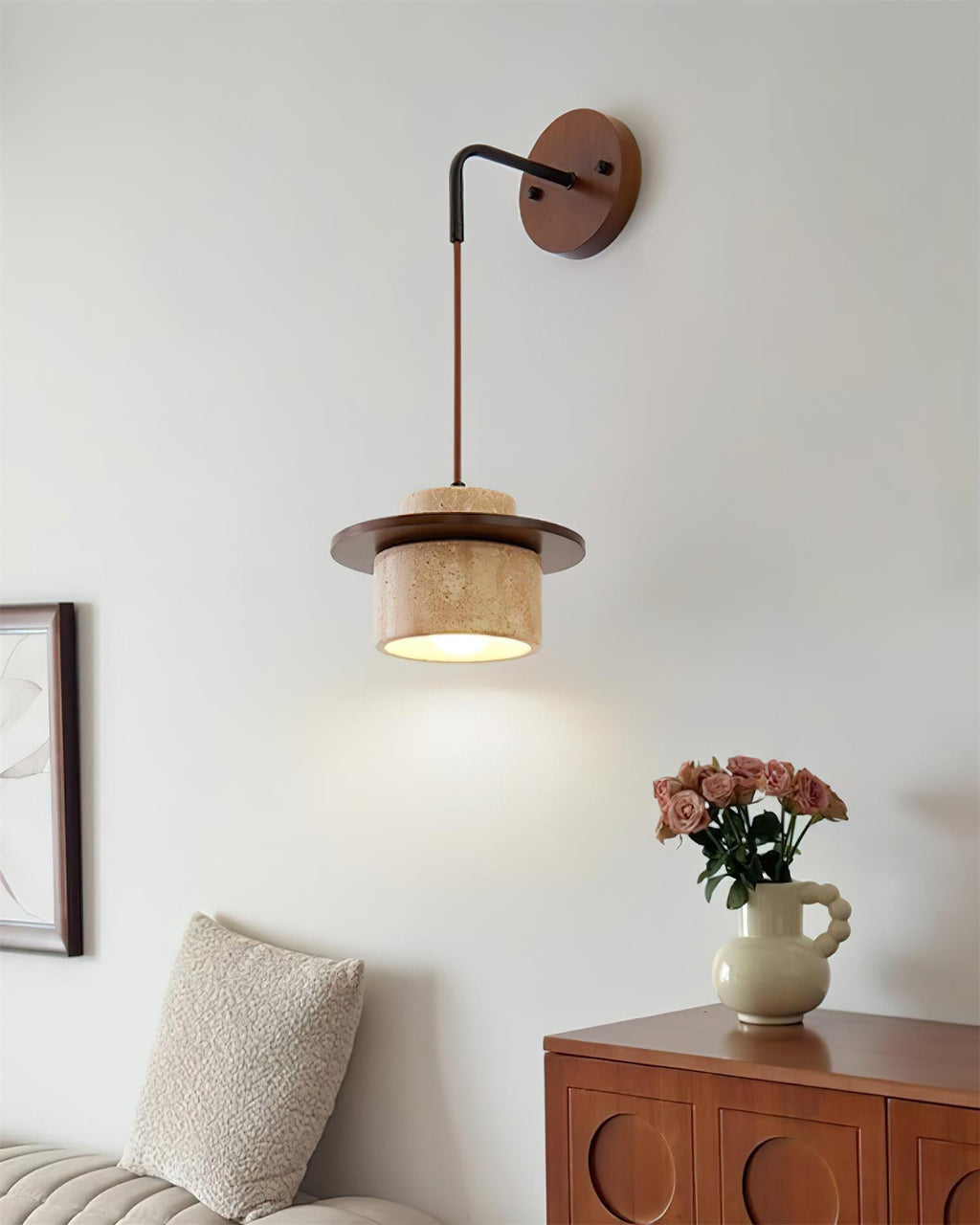 Brivon Travertine Wall Lamp — product view 5