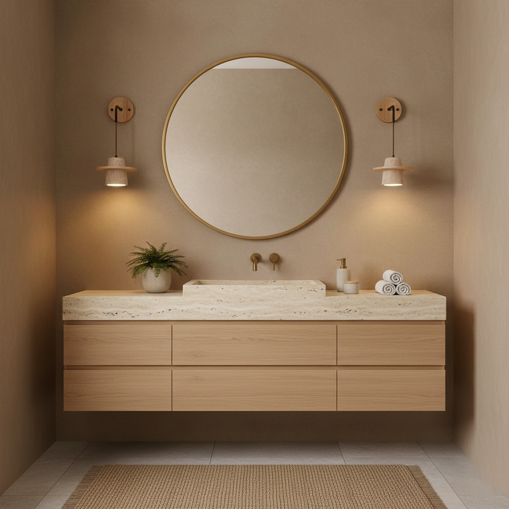 Brivon Travertine Wall Lamp — product view 7