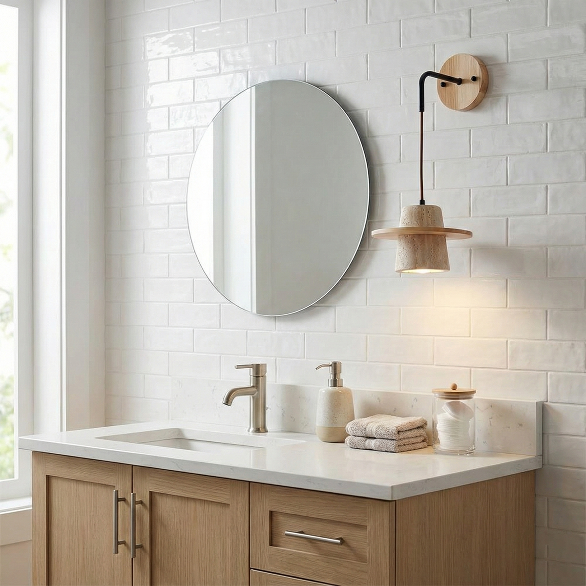 Brivon Travertine Wall Lamp — product view 10