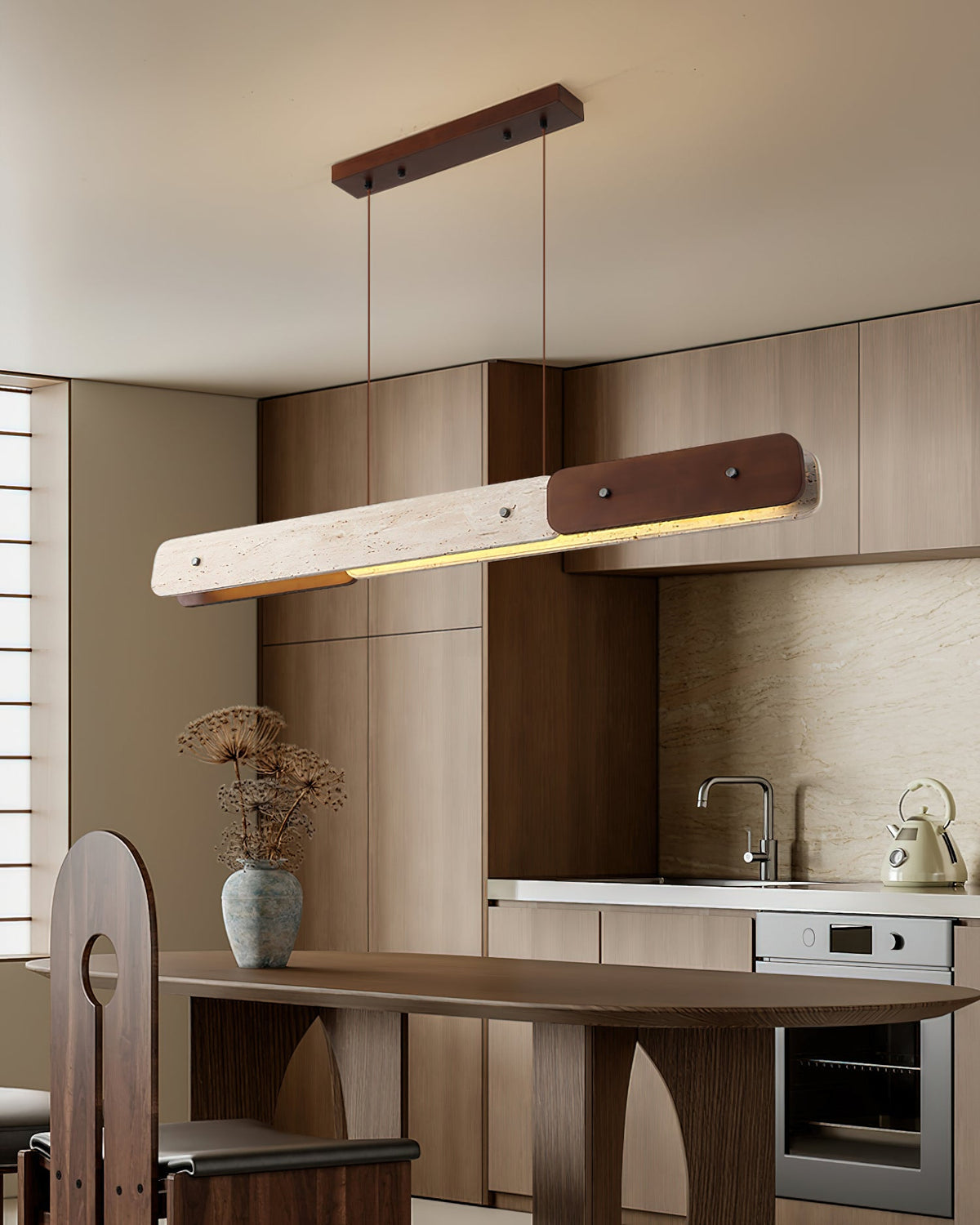 Linero Travertine Chandelier — product view 3