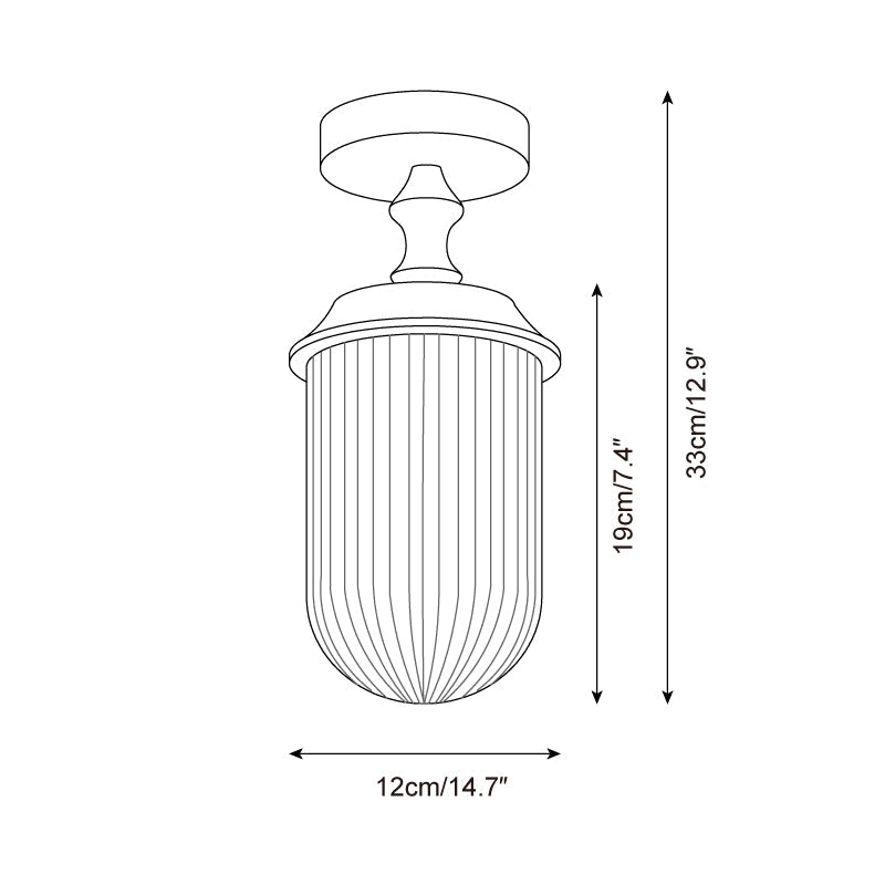 Veyra Glass Ceiling Lamp — product view 5