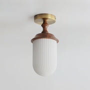 Walnut Color & White