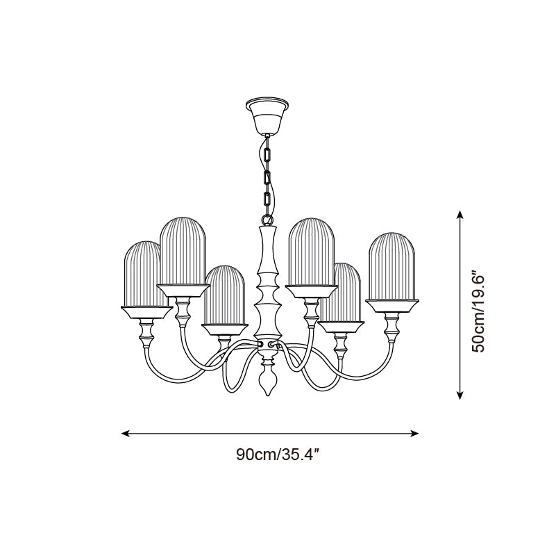 Veyra Glass Chandelier — product view 6