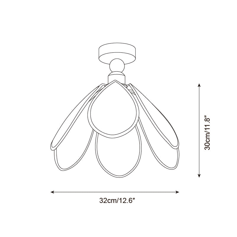 Rosmira Wood Ceiling Lamp — product view 6