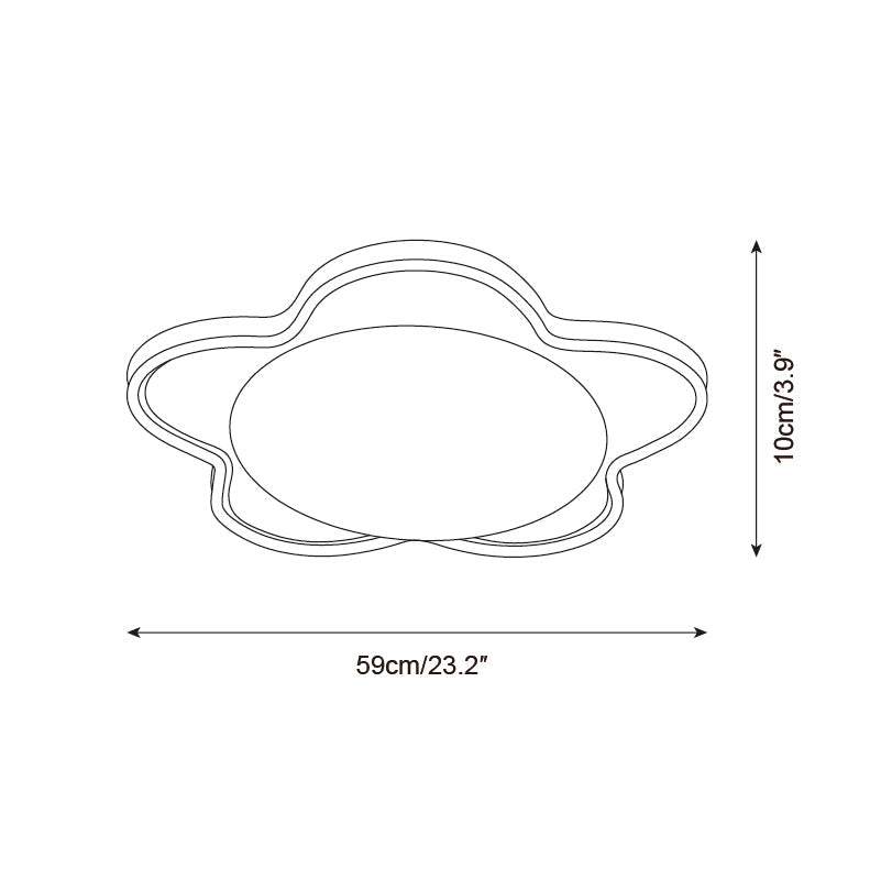 Seraphis Travertine Ceiling Lamp — product view 6