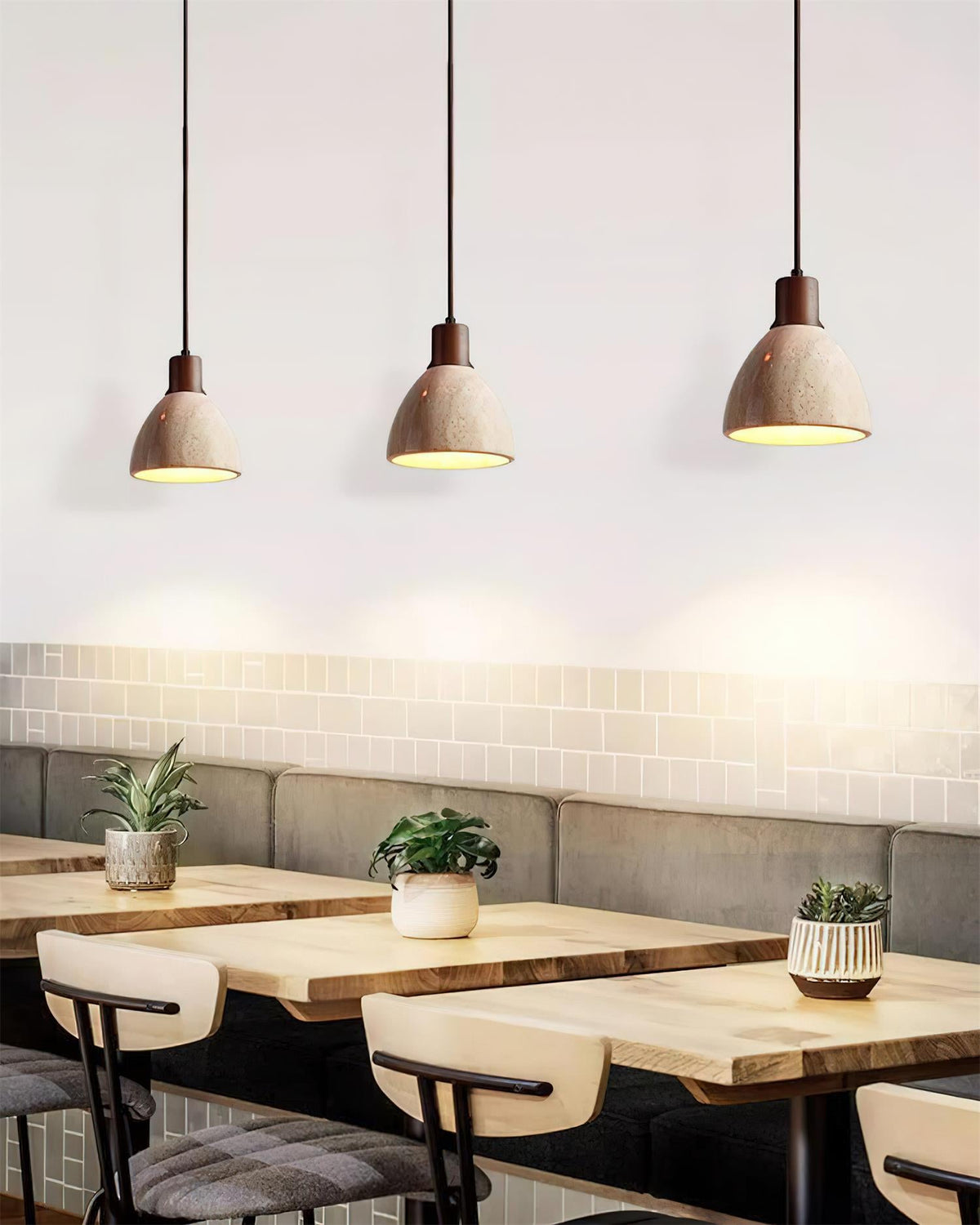 Soraya Travertine Pendant Lamp — product view 3