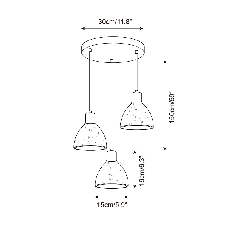 Soraya Travertine Pendant Lamp — product view 6