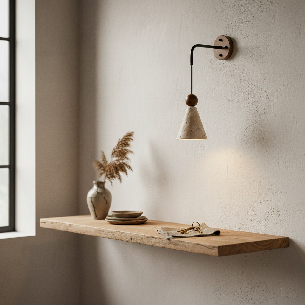 Terrano Travertine Wall Lamp — product view 7