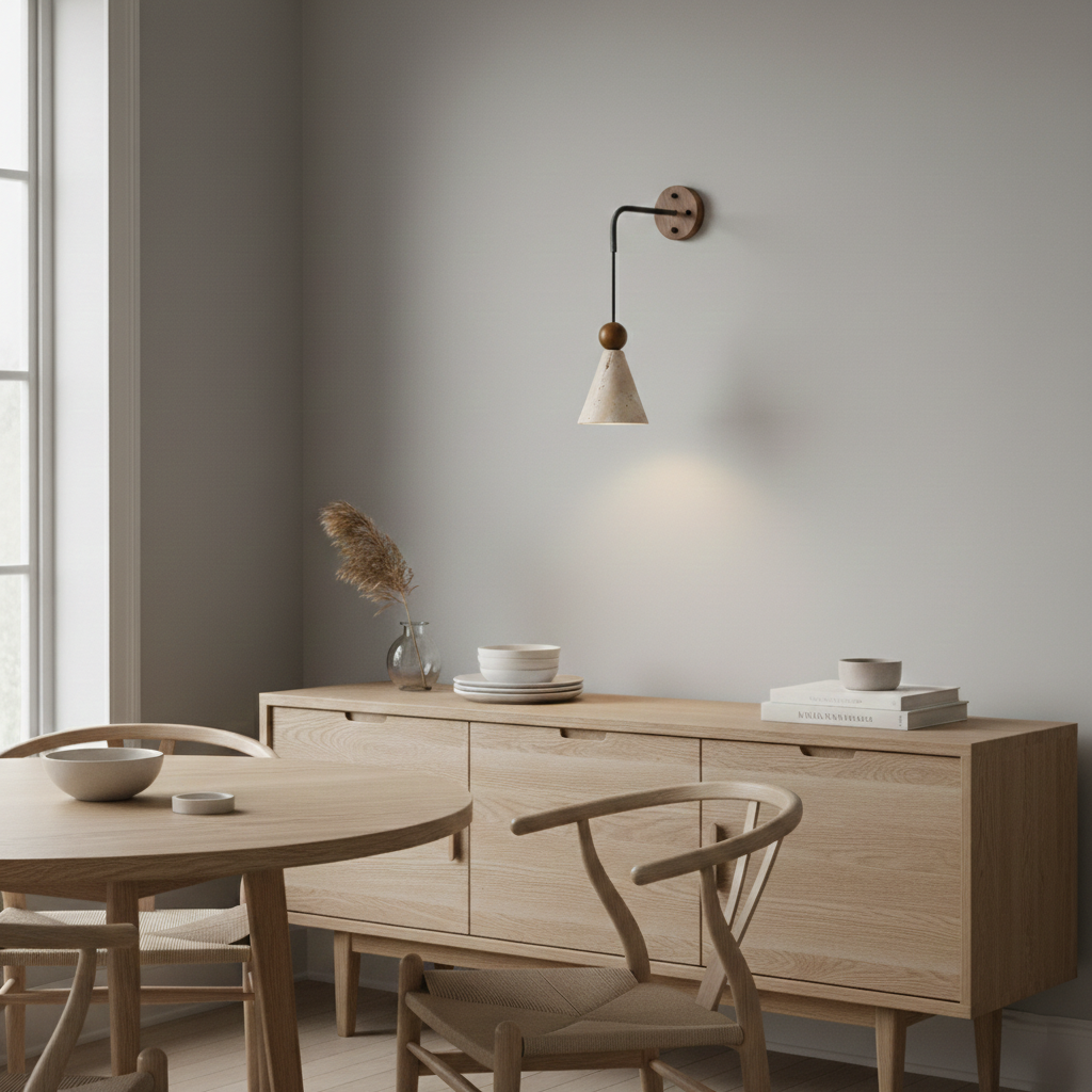Terrano Travertine Wall Lamp — product view 9