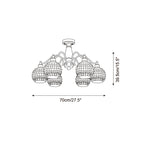 Solara Globe Wood Chandelier — product view 5