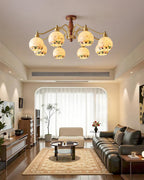 Solara Globe Wood Chandelier — product view 9