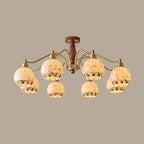 Solara Globe Wood Chandelier — product view 18