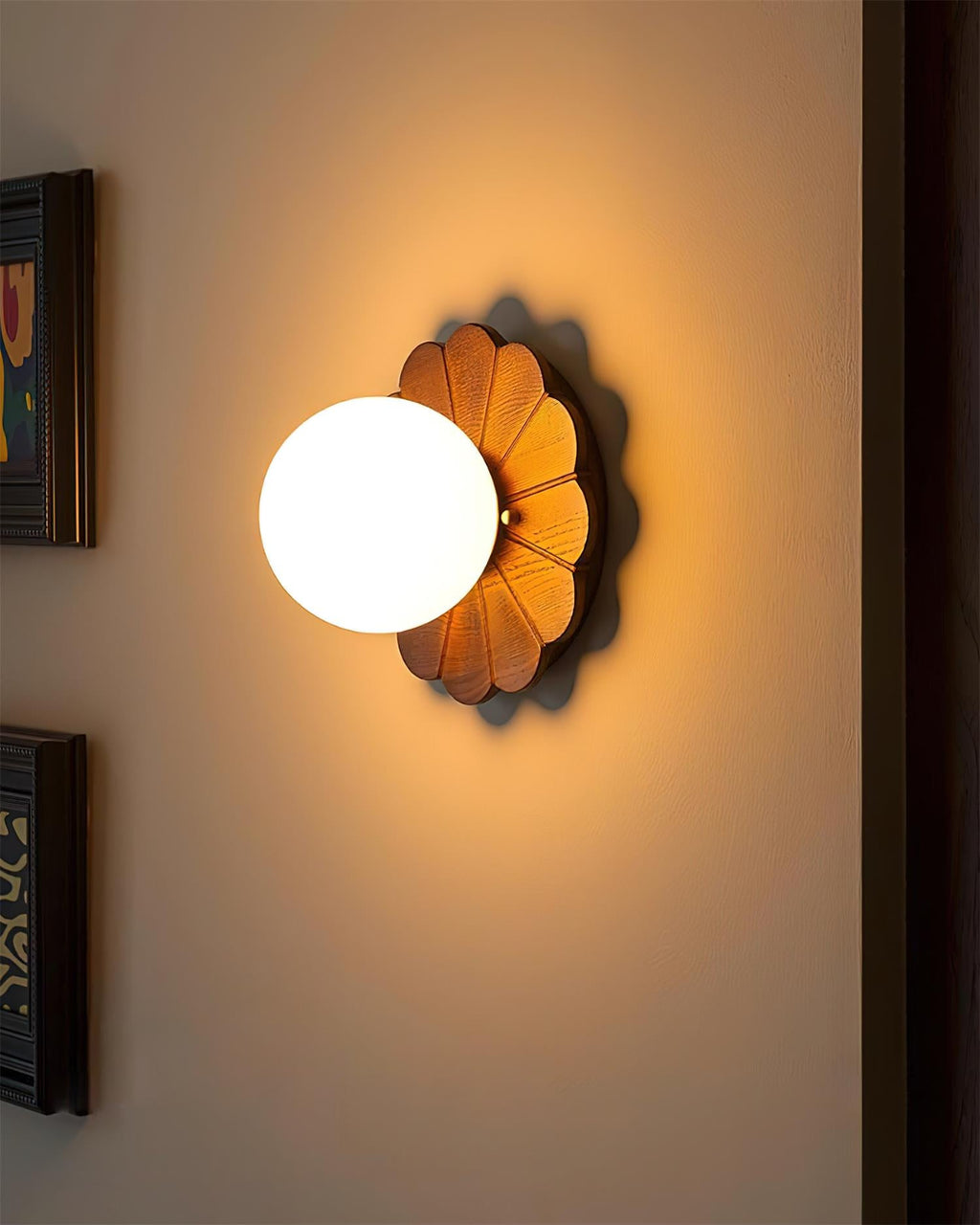 Flora Glow Glass Wall Lamp — product view 3