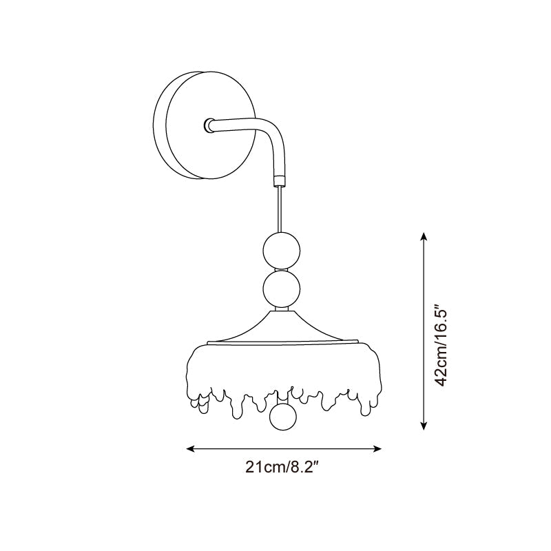 Dewdrop Halo Metal Wall Lamp — product view 5