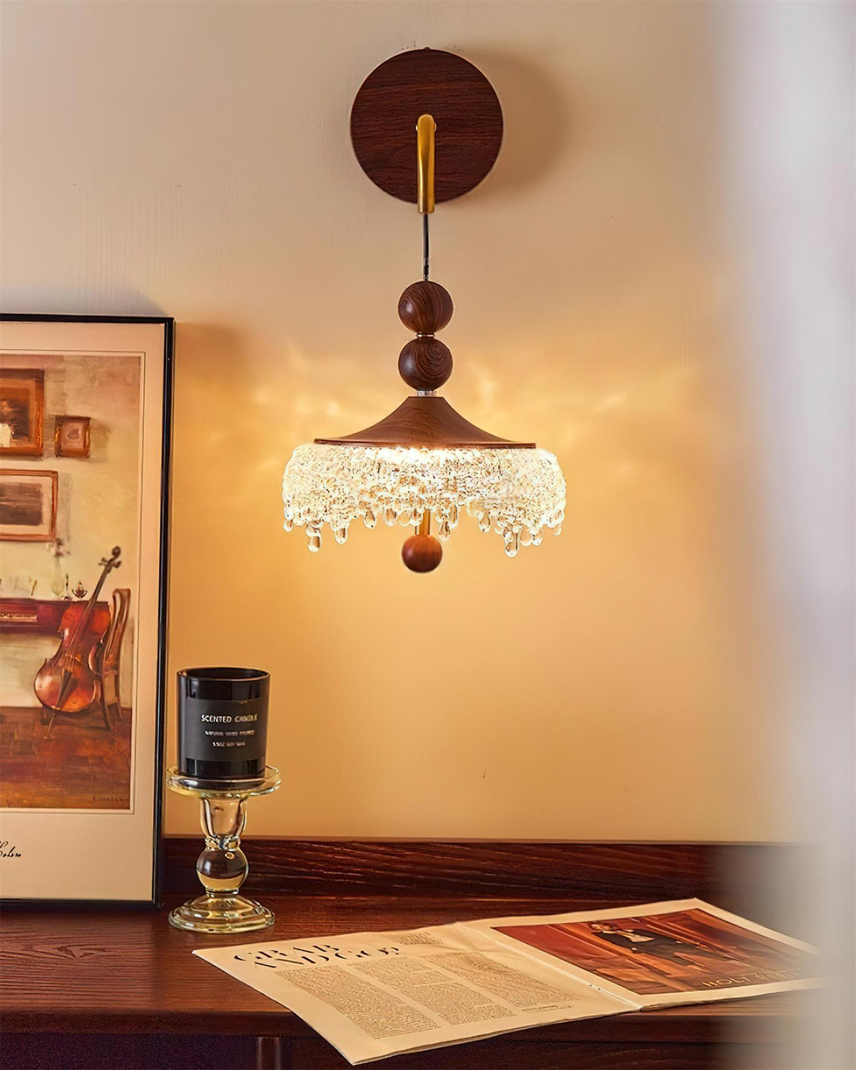 Dewdrop Halo Metal Wall Lamp — product view 8