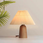 Sylvan Pleat Wood Table Lamp — product view 2