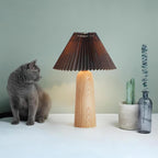 Sylvan Pleat Wood Table Lamp — product view 4