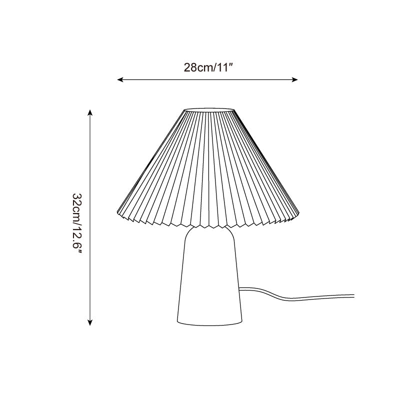 Sylvan Pleat Wood Table Lamp — product view 5