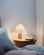 Sylvan Pleat Wood Table Lamp — product view 7