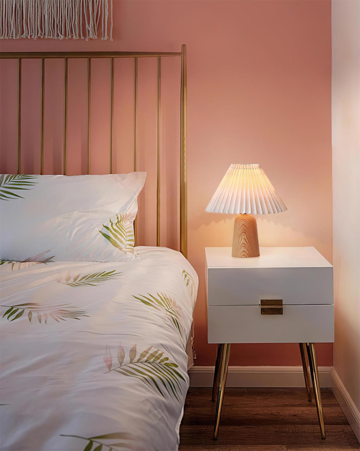 Sylvan Pleat Wood Table Lamp — product view 8