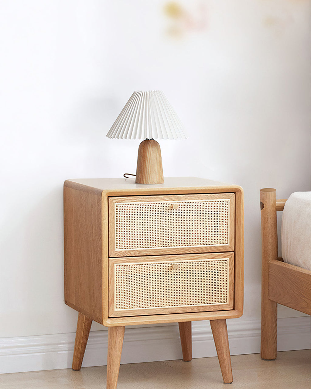 Sylvan Pleat Wood Table Lamp — product view 9