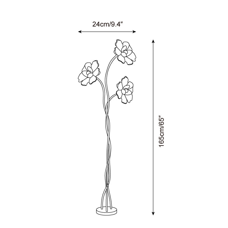 Triluna Aluminum Floor Lamp — product view 5