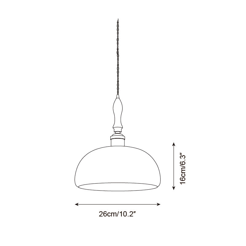 Moss Glow Wood Pendant Lamp — product view 6