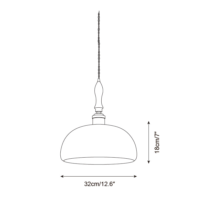 Moss Glow Wood Pendant Lamp — product view 7