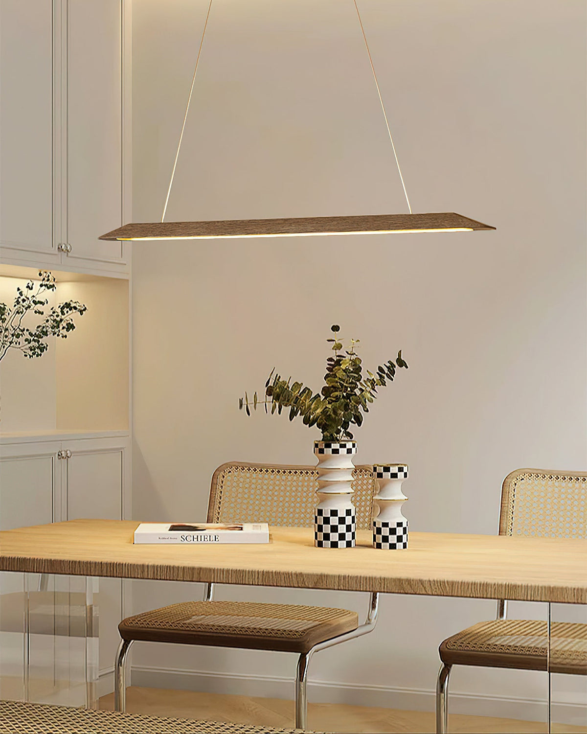 Linea Wood Chandelier — product view 7